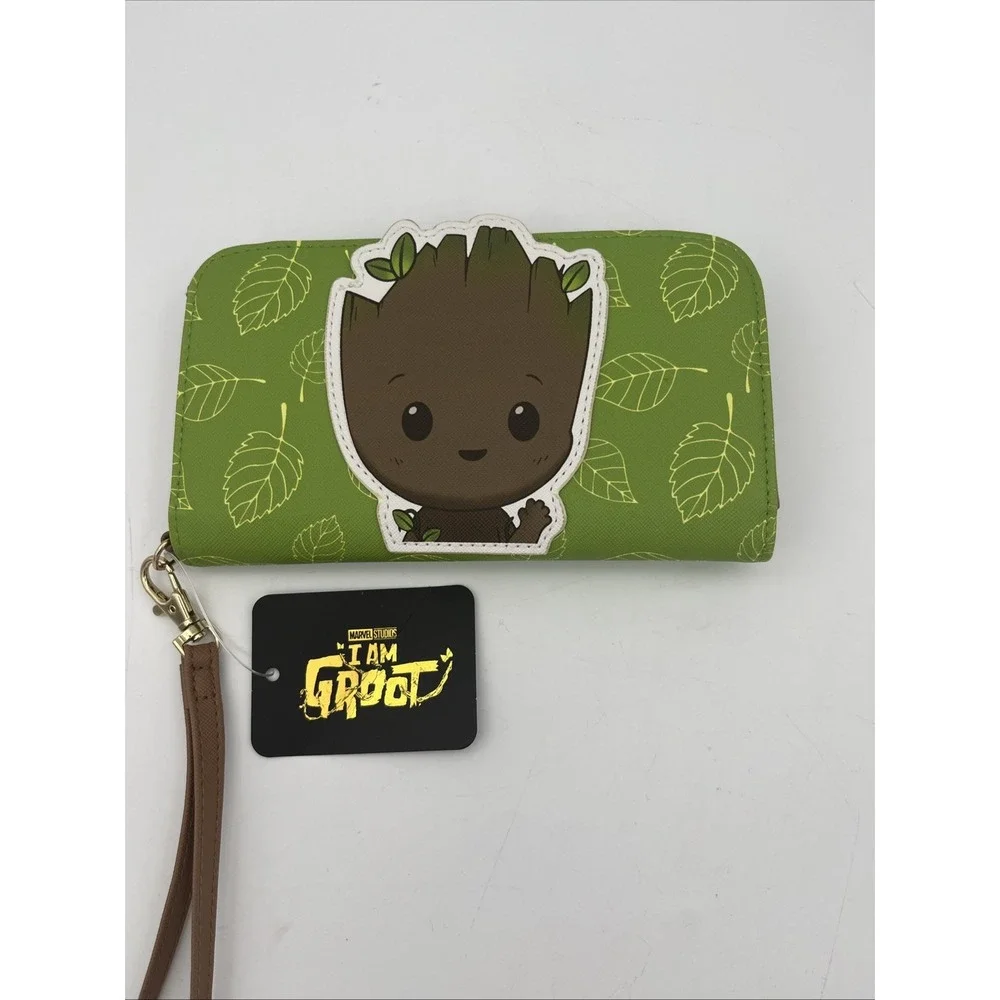 I Am‎ Groot Zip Around Wristlet Wallet-NWT
